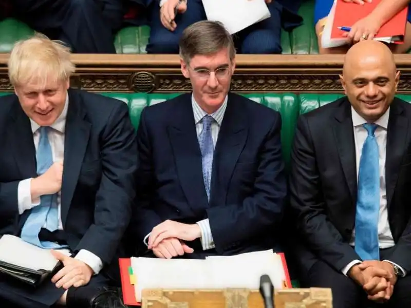 jacob rees mogg con boris johnson