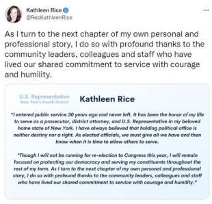 kathleen rice non si ricandida alle midterm 2022