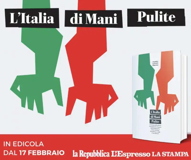 L'ITALIA DI MANI PULITE - IL LIBRO DEL GRUPPO GEDI  