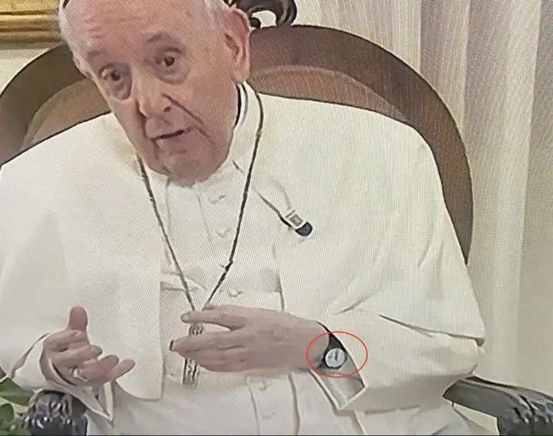 l'orologio di bergoglio a che tempo che fa 