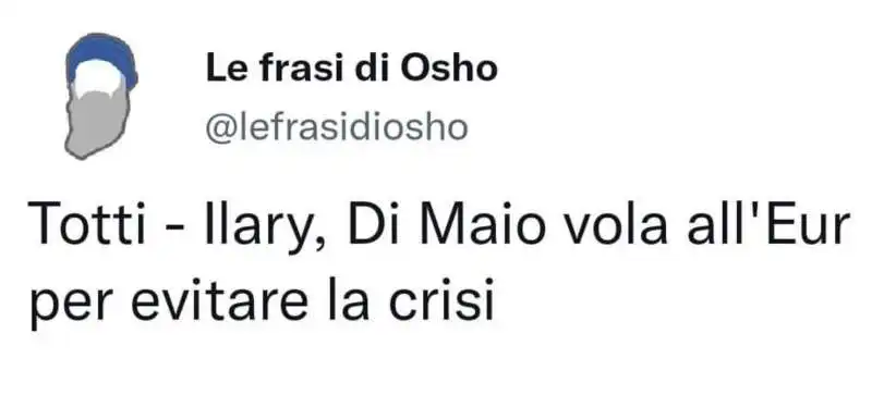 LA CRISI TOTTI-ILARY VISTA DA OSHO