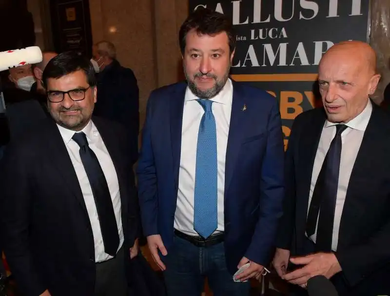 luca palamara  matteo salvini  alessandro sallusti  foto di bacco (4)