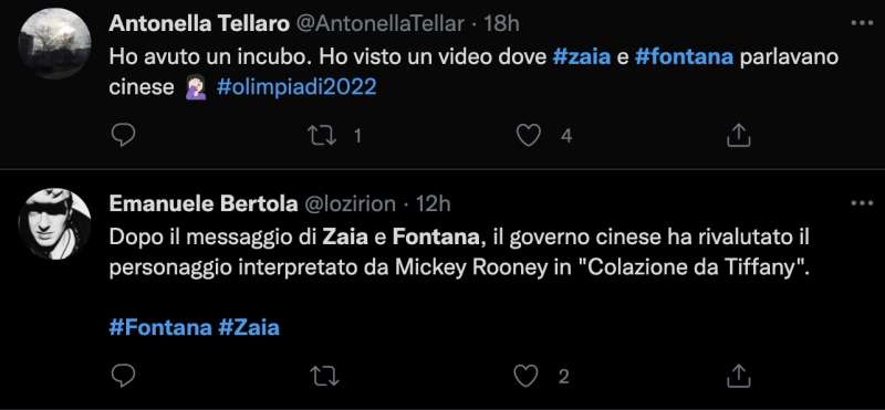 luca zaia e attilio fontanna parlano cinese tweet 2