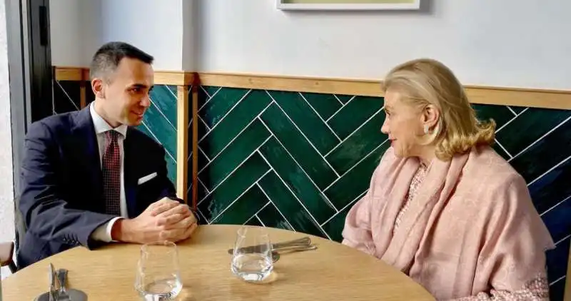 LUIGI DI MAIO E ELISABETTA BELLONI A PRANZO