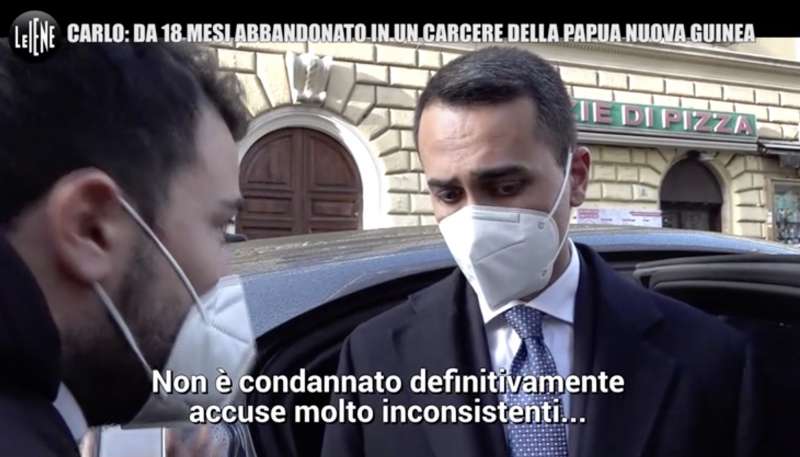 luigi di maio parla con le iene del caso carlo dattanasio