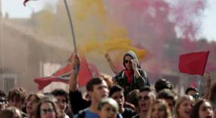 manifestazione studenti a roma 7