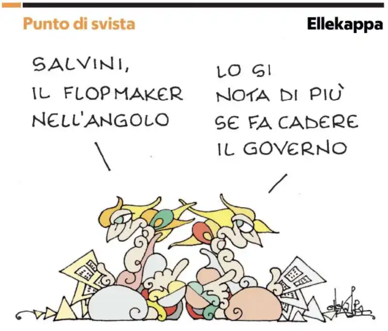 MATTEO SALVINI FLOPMAKER BY ELLEKAPPA