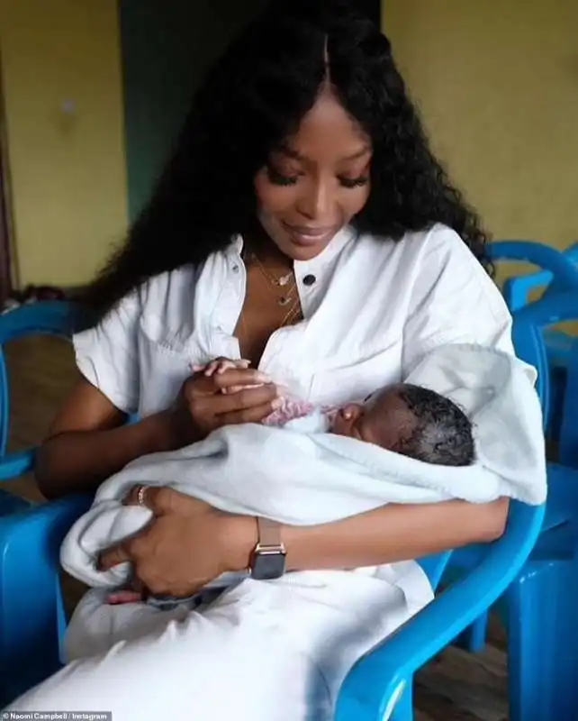 Naomi Campbell con la figlia