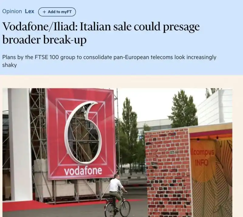 'OFFERTA DI ILIAD A VODAFONE 