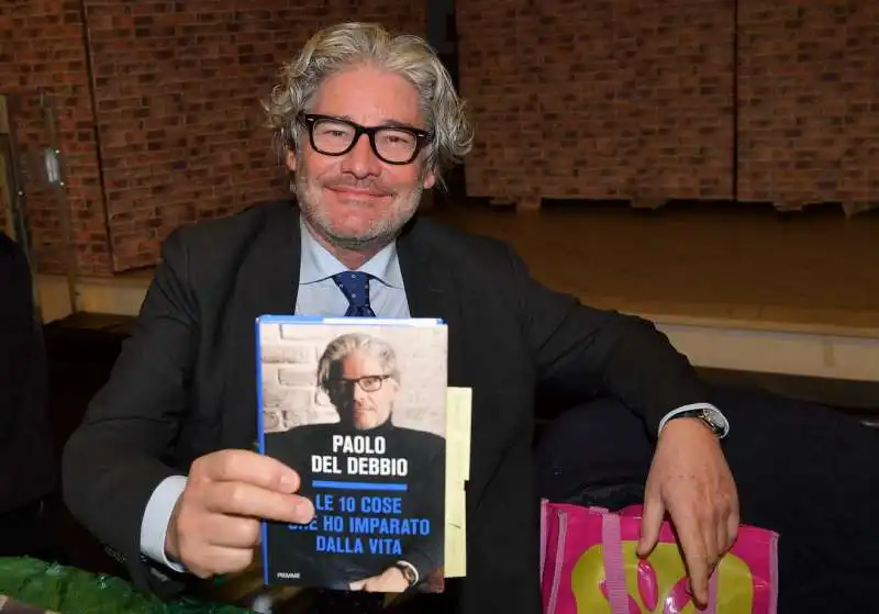 paolo del debbio con il suo libro  foto di bacco