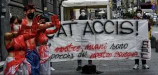 protesta degli studenti a napoli 1