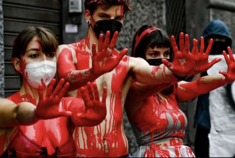 protesta degli studenti a napoli 3