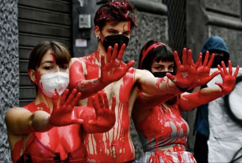 protesta degli studenti a napoli 7