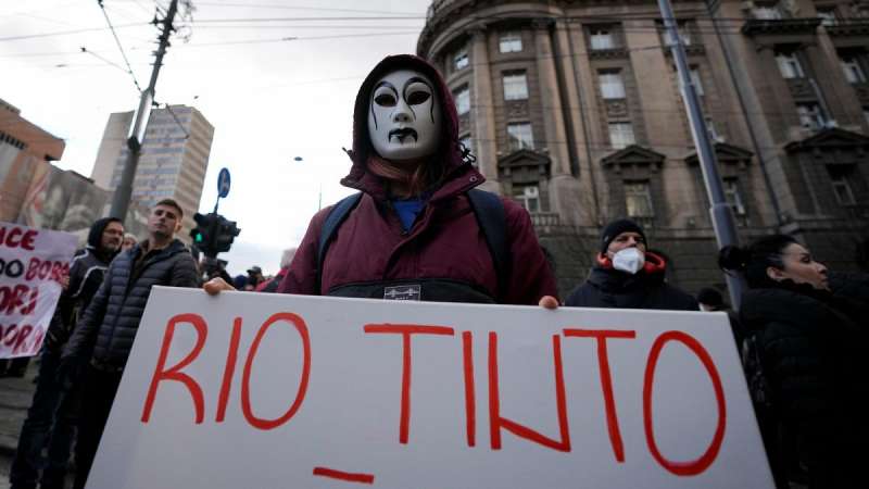 proteste a belgrado miniera rio tinto 2