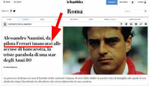 repubblica nannini pilota ferrari