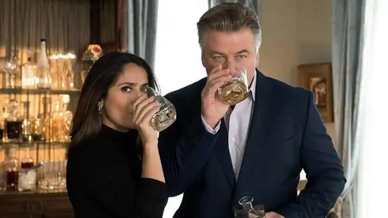 salma hayek alec baldwin   ubriachi d’amore 