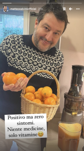 salvini in quarantena e la vitamina d