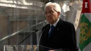 SERGIO MATTARELLA A NORCIA