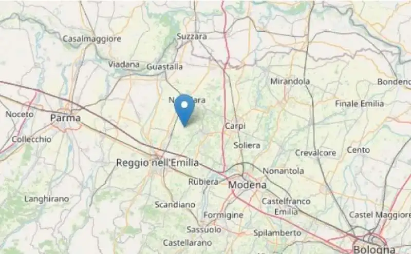 Terremoto a Reggio Emilia il 9 febbraio 2022