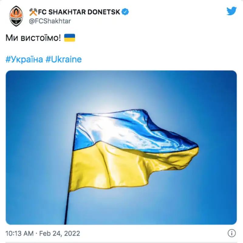 tweet shakhtar