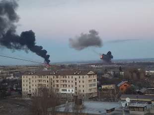 UCRAINA - BOMBARDAMENTI RUSSI A KIEV