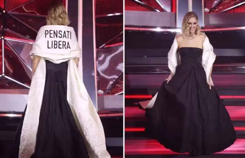 abiti chiara ferragni prima serata sanremo 12