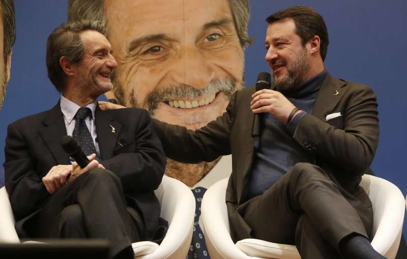 ATTILIO FONTANA MATTEO SALVINI