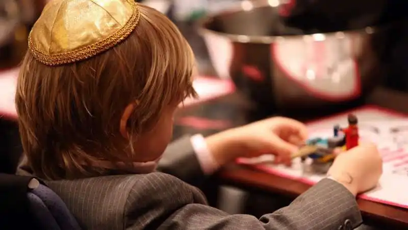 bambino con la kippah