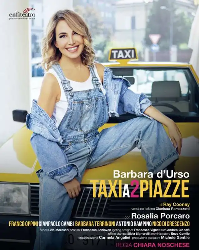 barbara d'urso   taxi a 2 piazze