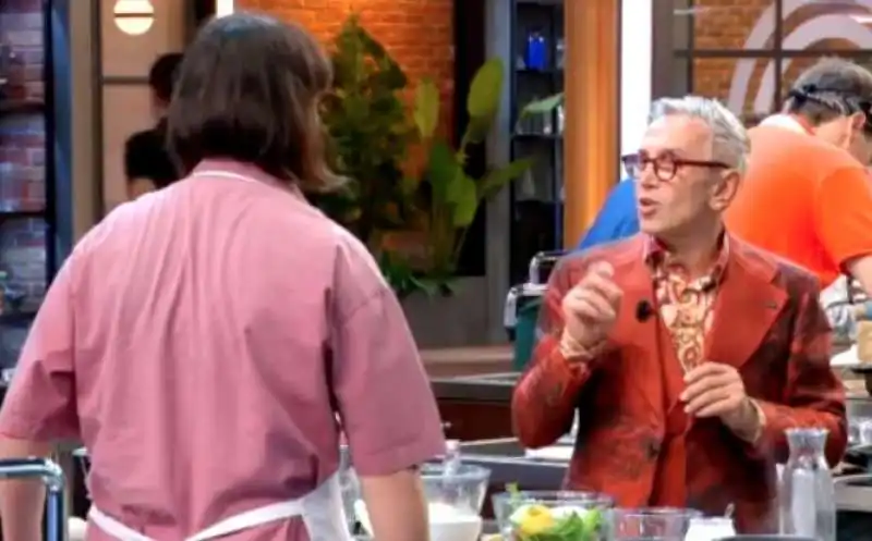 bruno barbieri critica i capelli di edoardo a masterchef 4