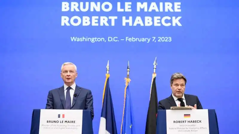 BRUNO LE MAIRE E ROBERT HABECK NEGLI USA  