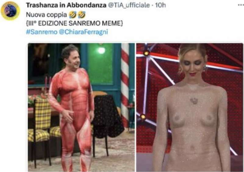 chiara ferragni meme sanremo 2023 4