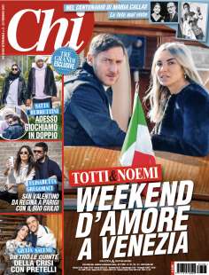 copertina chi noemi bocchi e francesco totti