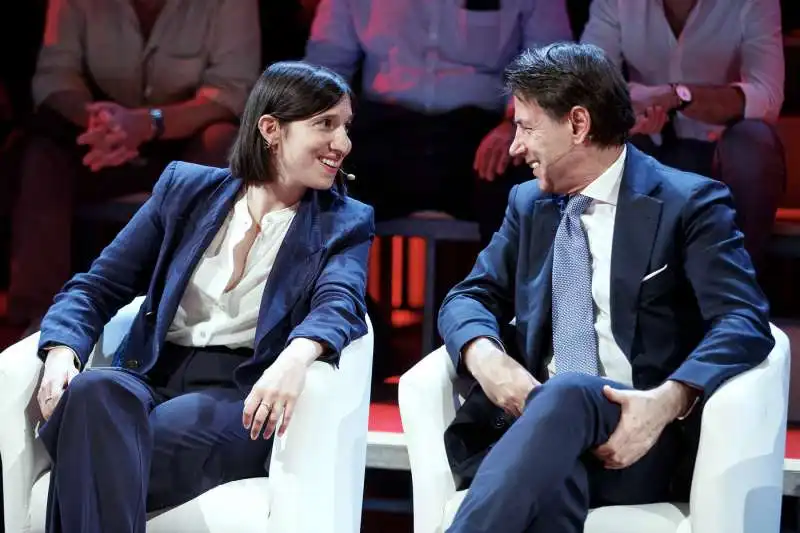 elly schlein  giuseppe conte  