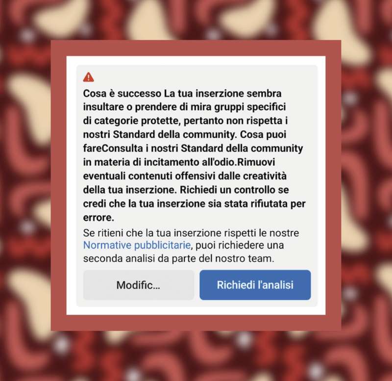 FACEBOOK CENSURA LA FINOCCHIONA