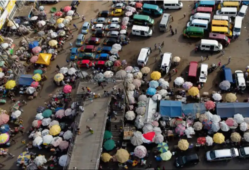 Festus Jackson Davis Umbrella Kaneshie market from the air