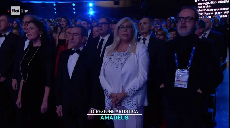 FINALE DI SANREMO 2023 - GLI OSPITI DELLA PRIMA FILA