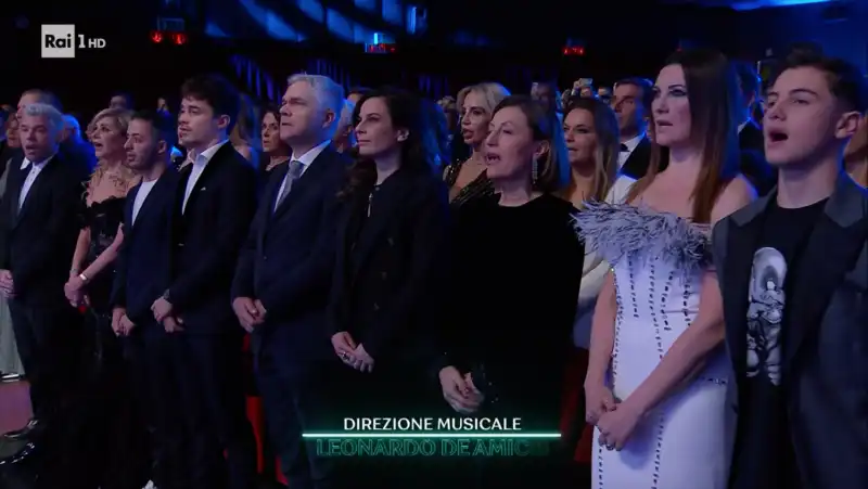 FINALE DI SANREMO 2023 - GLI OSPITI DELLA PRIMA FILA