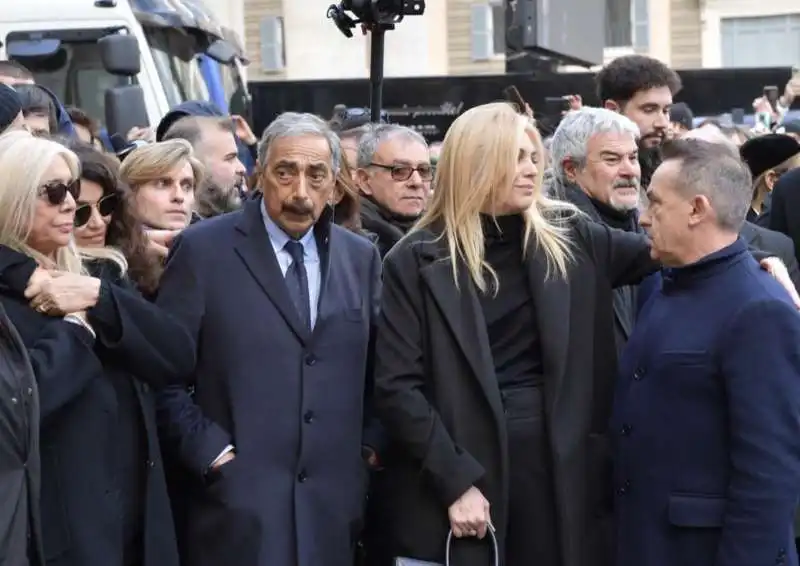 funerale costanzo   mara venier marino bartoletti eleonora daniele pino insegno antonio giuliani   foto di bacco 