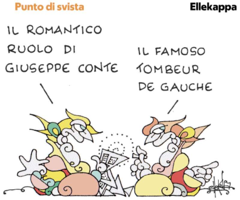 GIUSEPPE CONTE - TOMBUER DE GAUCHE - VIGNETTA BY ELLEKAPPA