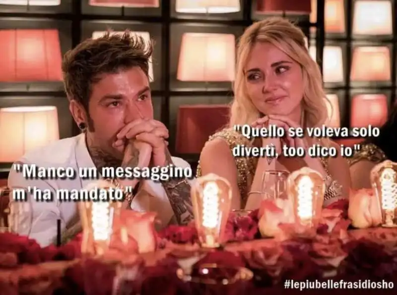 IL TRIANGOLO FEDEZ, CHIARA FERRAGNI E ROSA CHEMICAL BY OSHO 