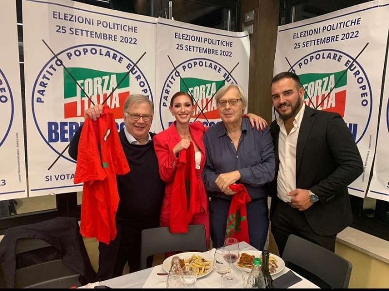 ilaria prencipe con vittorio sgarbi