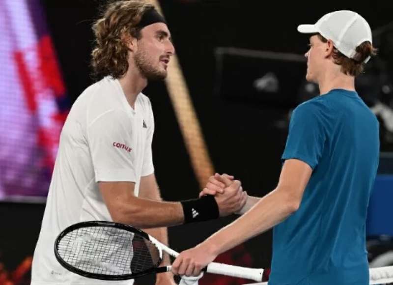 JANNIK SINNER STEFANOS TSITSIPAS