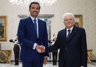 l emiro del qatar tamim bin hamad al thani con sergio mattarella a roma 4