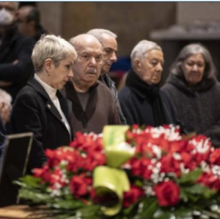 lino e rosanna banfi funerale lucia zagaria moglie dell'attore copia