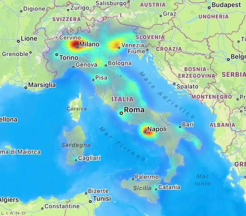 MAPPA DISSERVIZI TIM