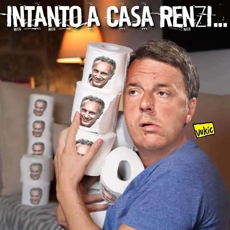 matteo renzi marco travaglio - meme by vukic