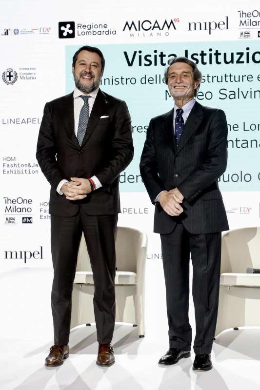 MATTEO SALVINI ATTILIO FONTANA