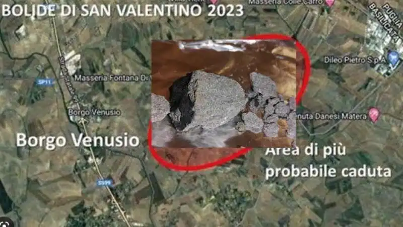 meteorite di san valentino avvistato tra puglia e basilicata   3