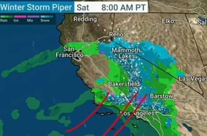 neve e maltempo in california 3